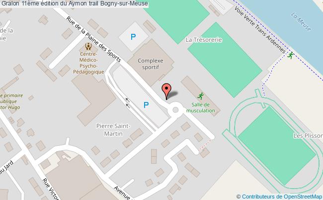 plan 12ème édition Du Aymon Trail Bogny-sur-Meuse