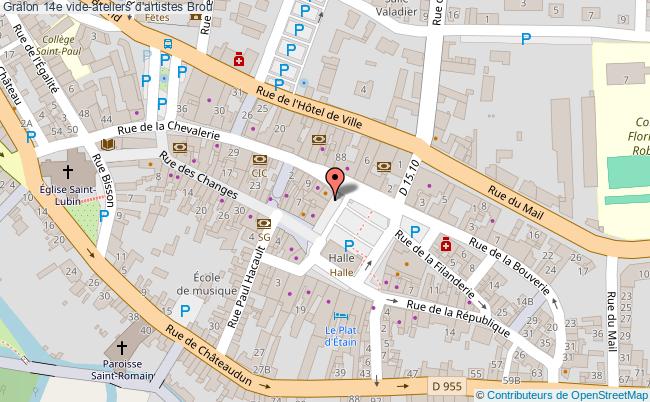 plan 14e Vide-ateliers D'artistes Brou