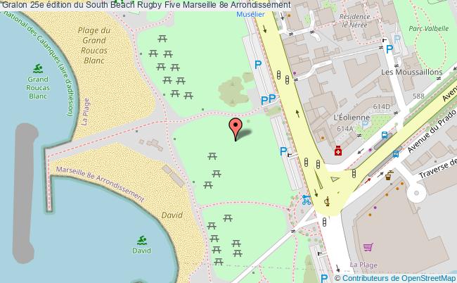 plan 26e édition Du South Beach Rugby Five Marseille
