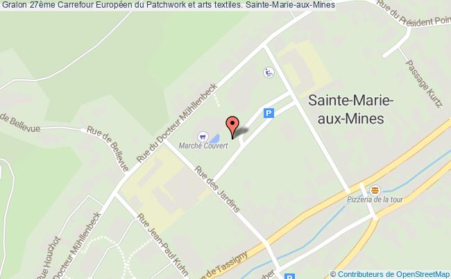 plan 29ème Carrefour Européen Du Patchwork Et Arts Textiles. Sainte-Marie-aux-Mines