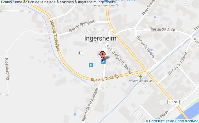 plan 2ème édition De La Balade à énigmes à Ingersheim Ingersheim