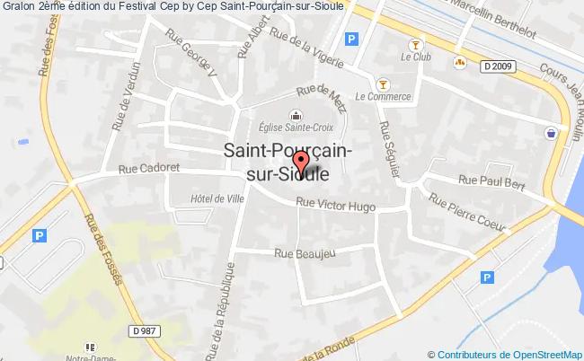 plan 2ème édition Du Festival Cep By Cep Saint-Pourçain-sur-Sioule