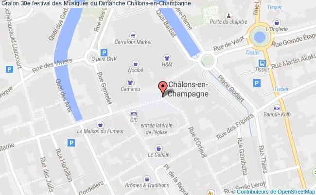 plan 30e Festival Des Musiques Du Dimanche Châlons-en-Champagne
