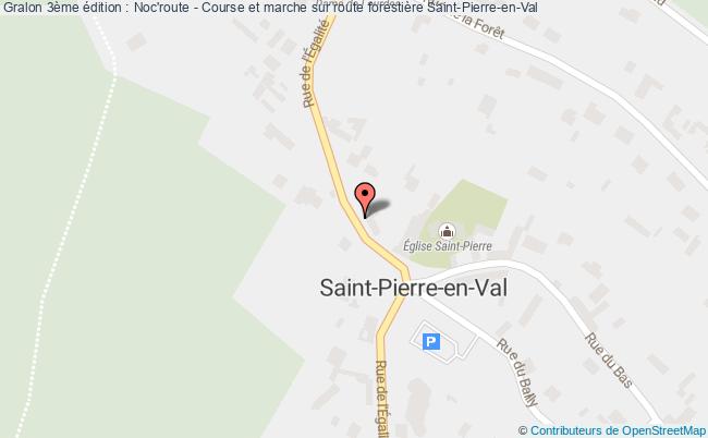 plan 3ème édition : Noc'route - Course Et Marche Sur Route Forestière Saint-Pierre-en-Val