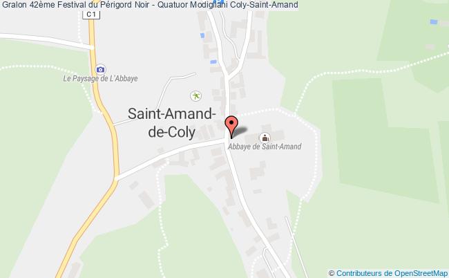 plan 42ème Festival Du Périgord Noir - Quatuor Modigliani Saint-Amand-de-Coly