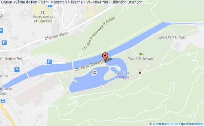plan 49ème édition - Semi Marathon Névache - Val-des-prés - Briançon Briançon