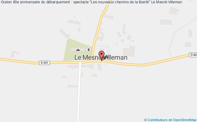 plan 80e Anniversaire Du Débarquement : Spectacle "les Nouveaux Chemins De La Liberté" Le Mesnil-Villeman