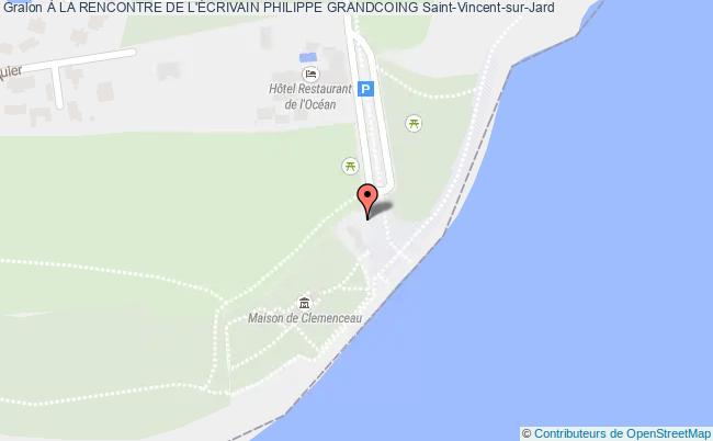 plan À La Rencontre De L'Écrivain Philippe Grandcoing Saint-Vincent-sur-Jard