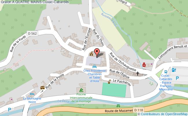 plan A Quatre Mains Cuxac-Cabardès