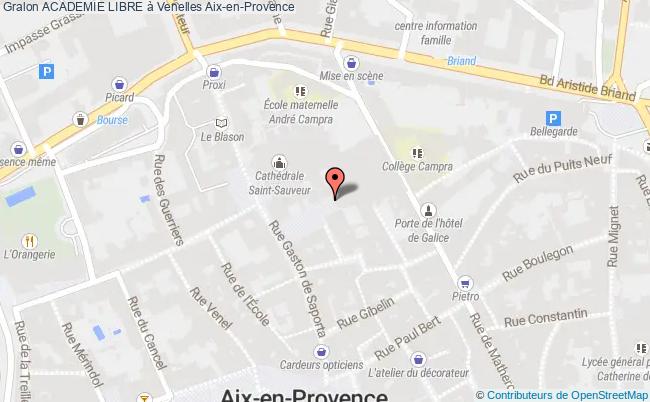 plan Academie Libre à Venelles Aix en Provence