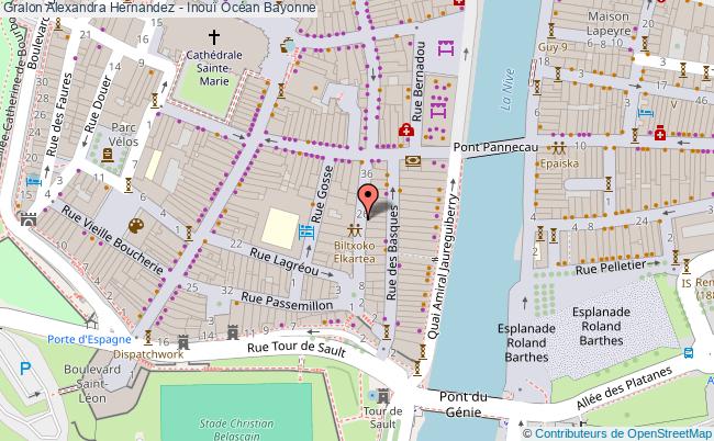 plan Alexandra Hernandez - Inouï Océan Bayonne