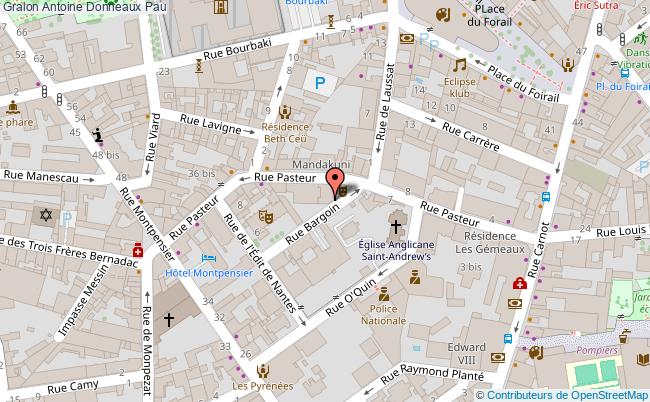 plan Antoine Donneaux Pau