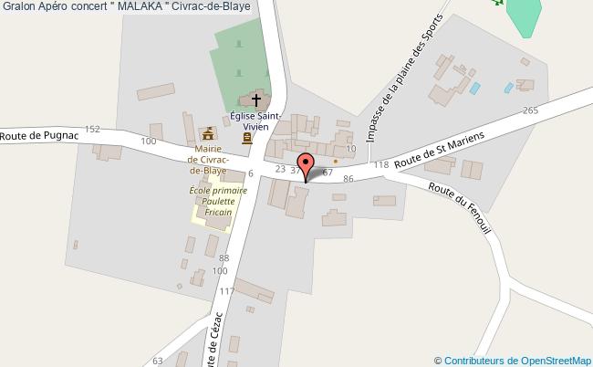 plan Apéro Concert " Malaka " Civrac-de-Blaye