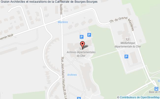 plan Architectes Et Restaurations De La Cathédrale De Bourges Bourges