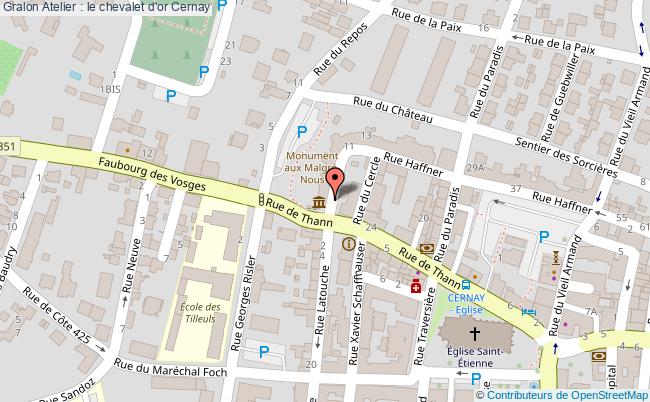 plan Atelier : Le Chevalet D'or Cernay