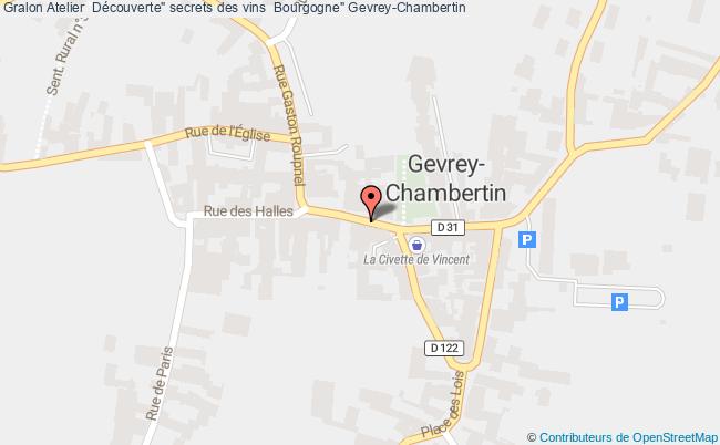 plan Atelier  Découverte Des " Secrets Des Vins De  Bourgogne" Gevrey-Chambertin