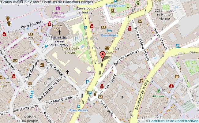 plan Atelier 6-12 Ans : Couleurs De Carnaval Limoges