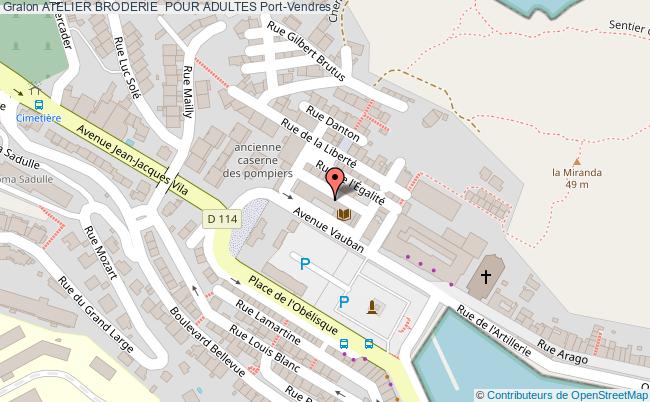 plan Atelier Broderie  Pour Adultes Port-Vendres