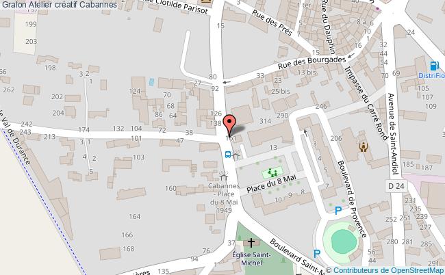 plan Atelier Créatif Cabannes