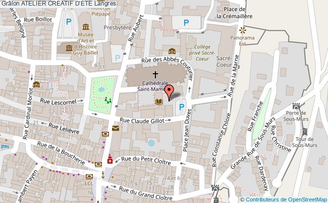 plan Atelier Créatif - Carte Pop-up "dans Ma Rue..." Langres