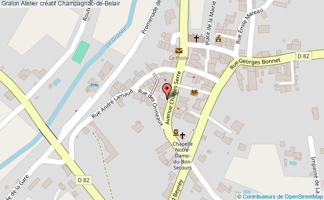 plan Atelier Créatif Champagnac-de-Belair