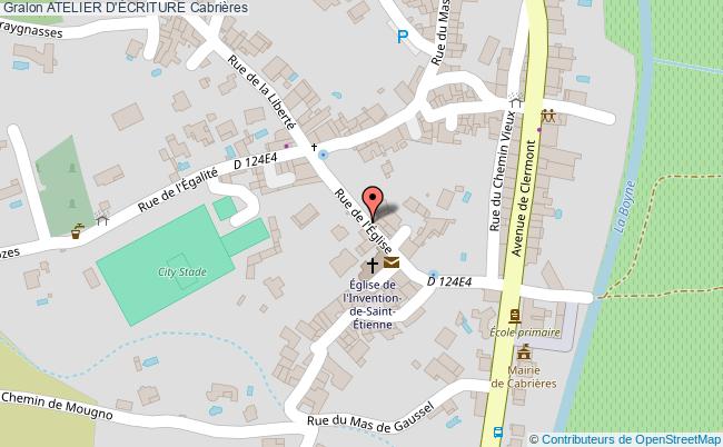 plan Atelier D'Écriture Cabrières