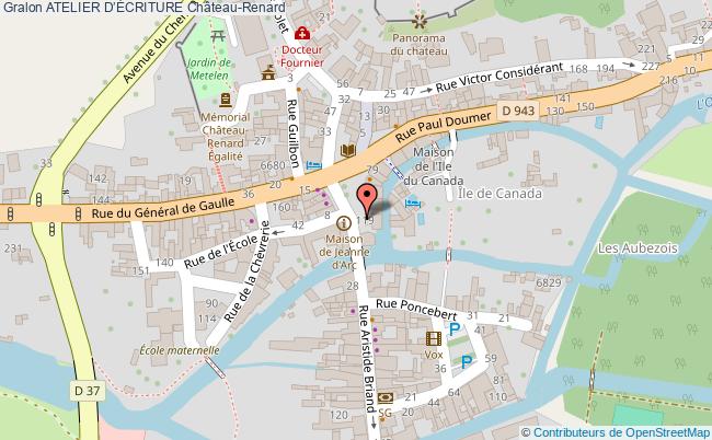 plan Atelier D’Écriture Château-Renard