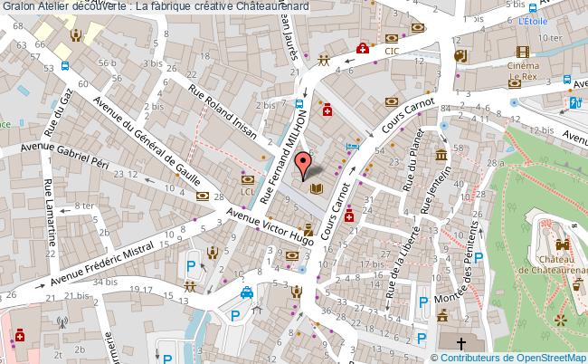 plan Atelier Découverte : La Fabrique Créative Châteaurenard