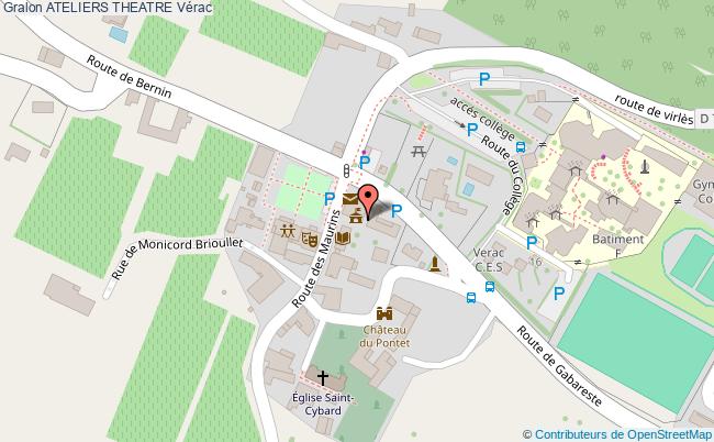 plan Ateliers Theatre Vérac