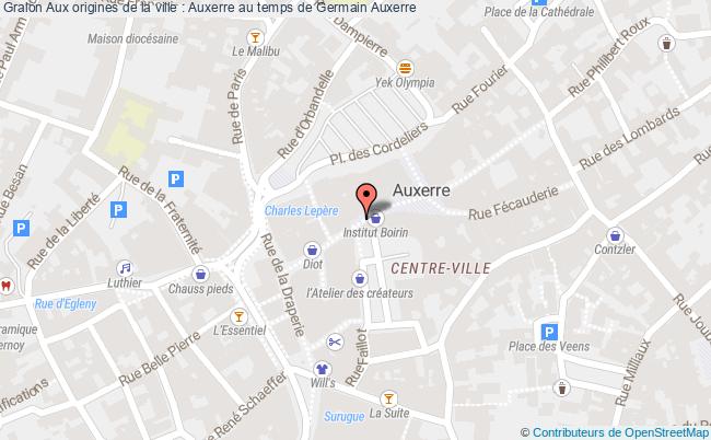 plan Aux Origines De La Ville : Auxerre Au Temps De Germain Auxerre