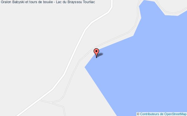 plan Babyski Et Tours De Bouée - Lac Du Brayssou Tourliac