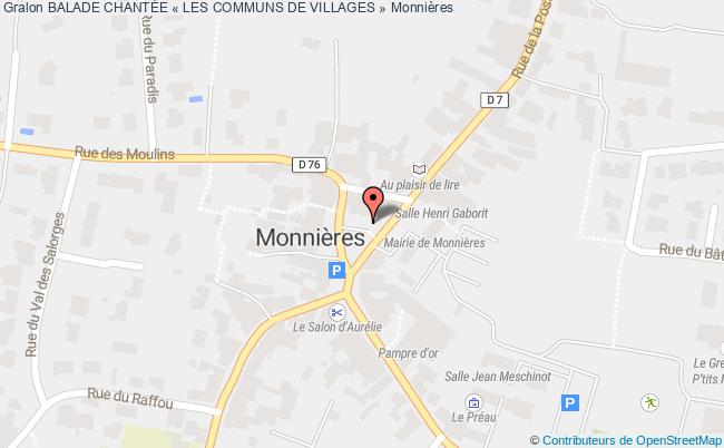plan Balade ChantÉe « Les Communs De Villages » Monnières