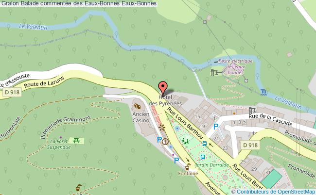 plan Balade Commentée Des Eaux-bonnes Eaux-Bonnes