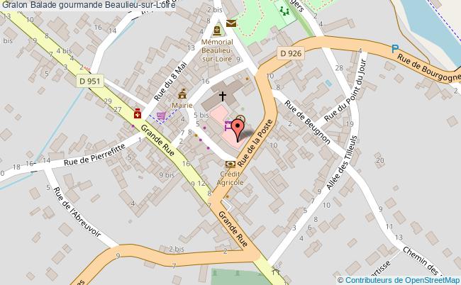 plan Balade Gourmande Beaulieu-sur-Loire