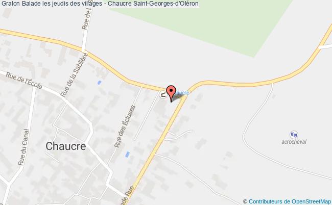 plan Balade Les Jeudis Des Villages - Chaucre Saint-Georges-d'Oléron
