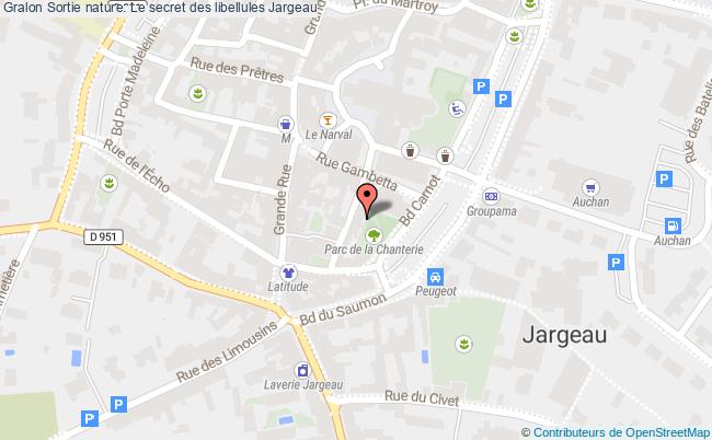 plan Balade Loire : Le Secret Des Libellules Jargeau