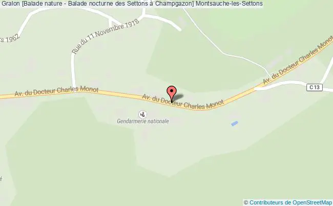 plan [balade Nature - Balade Nocturne Des Settons à Champgazon] Montsauche-les-Settons