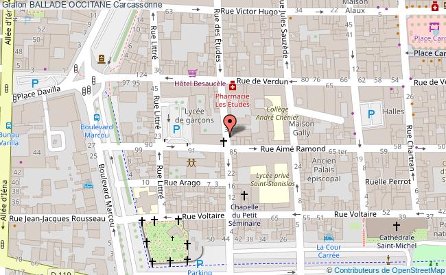 plan Ballade Occitane Carcassonne