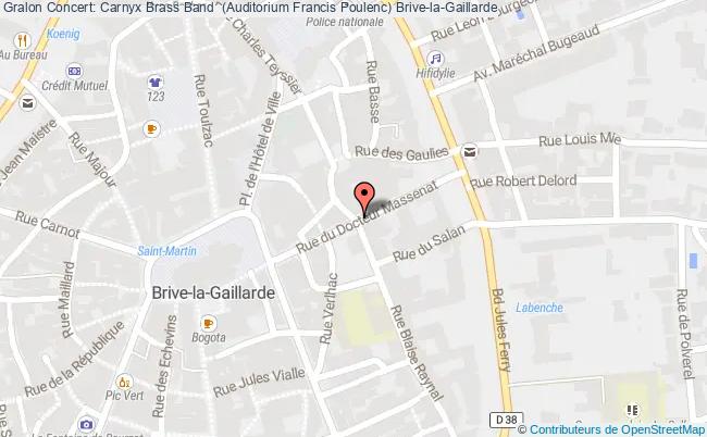 plan Basic Partner (auditorium Francis Poulenc) Brive-la-Gaillarde