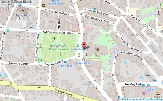 plan Benabar Biarritz