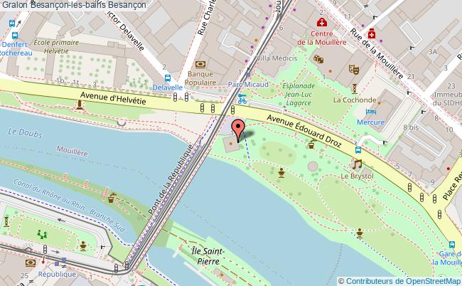 plan Besançon-les-bains Besançon