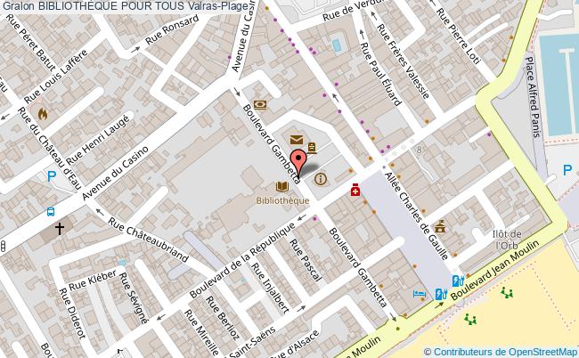 plan BibliothÈque Pour Tous Valras-Plage