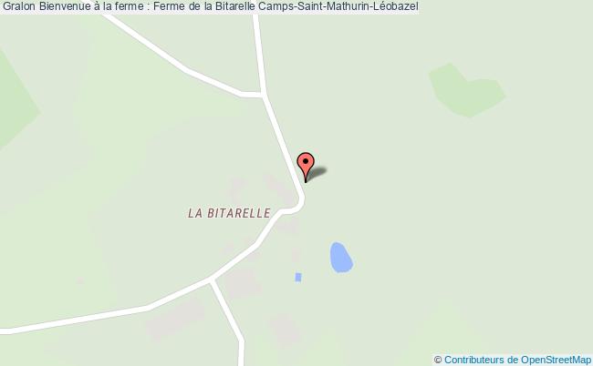 plan Bienvenue à La Ferme : Ferme De La Bitarelle Camps-Saint-Mathurin-Léobazel