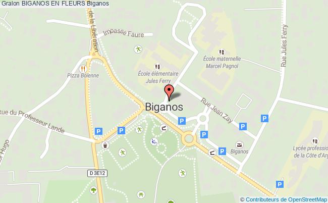 plan Biganos En Fleurs - Concours 2024 Biganos