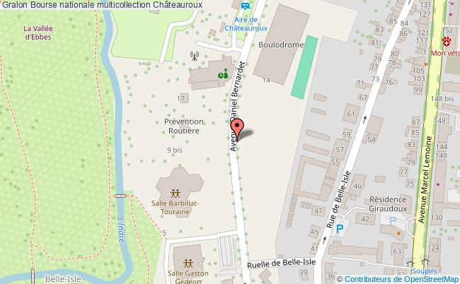 plan Bourse Nationale Multicollection Châteauroux