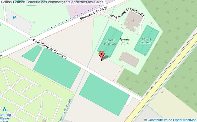 plan Braderie Des Commerçants Andernos-les-Bains