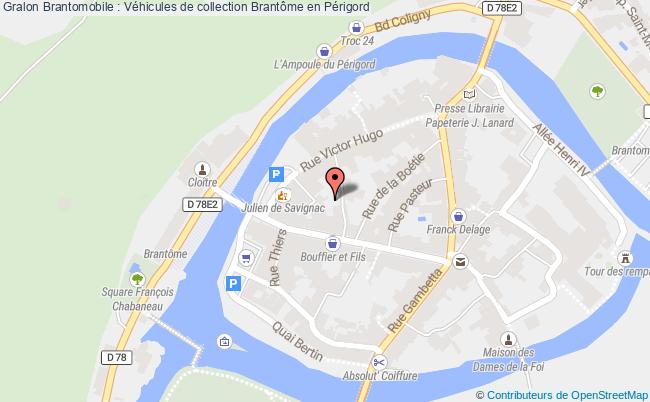 plan Brantomobile 3ème édition : 300 Voitures De Collection Brantôme