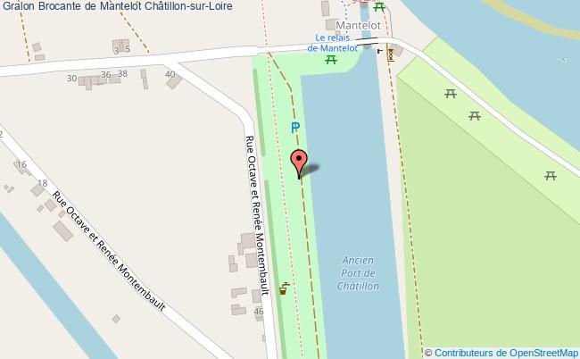 plan Brocante De Mantelot Châtillon-sur-Loire