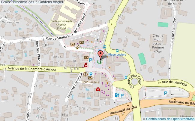 plan Brocante Des 5 Cantons Anglet