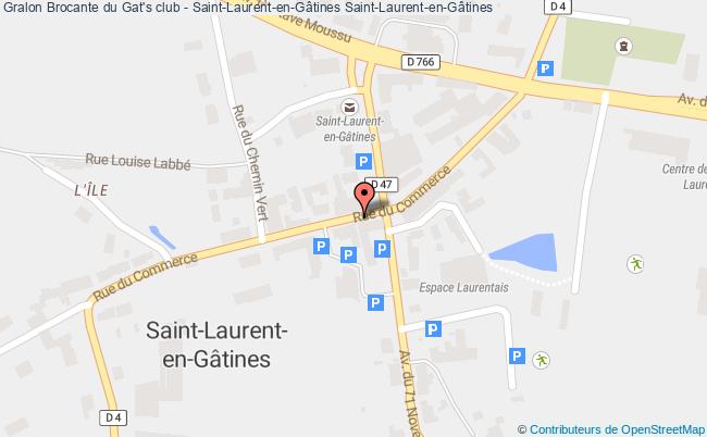 plan Brocante Du Gat's Club - Saint-laurent-en-gâtines Saint-Laurent-en-Gâtines